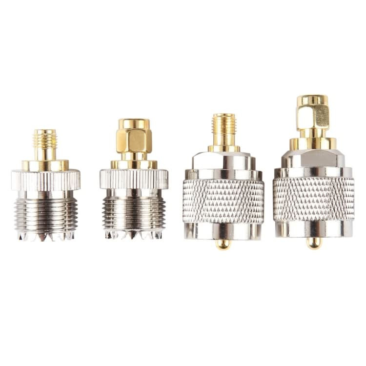 4 in 1 UHF To SMA RF Coaxial Connector Adapter Reluova