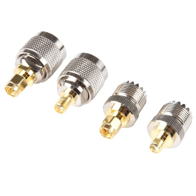 4 in 1 UHF To SMA RF Coaxial Connector Adapter Reluova