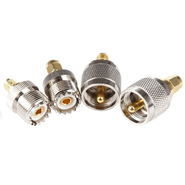 4 in 1 UHF To SMA RF Coaxial Connector Adapter Reluova