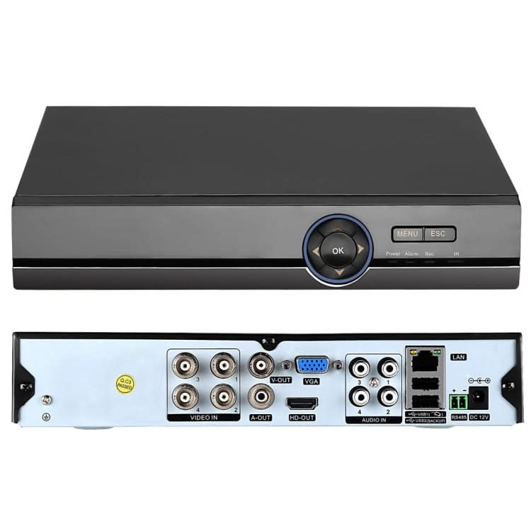 A41U-ZS 5 in 1 4 Channel Dual Stream H.264 1080N  AHD DVR, Support AHD / TVI / CVI / CVBS / IP Signal-Reluova