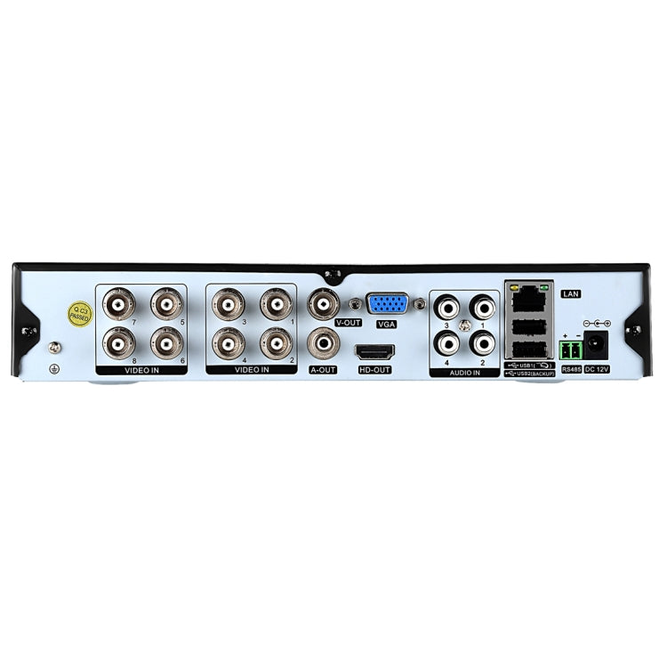 A81U-ZS 5 in 1 8 Channel Dual Stream H.264 1080N AHD DVR, Support AHD / TVI / CVI / CVBS / IP Signal