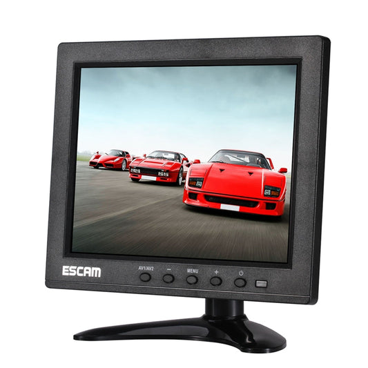 ESCAM T08 8 inch TFT LCD 1024x768 Monitor with VGA & HDMI & AV & BNC & USB for PC CCTV Security