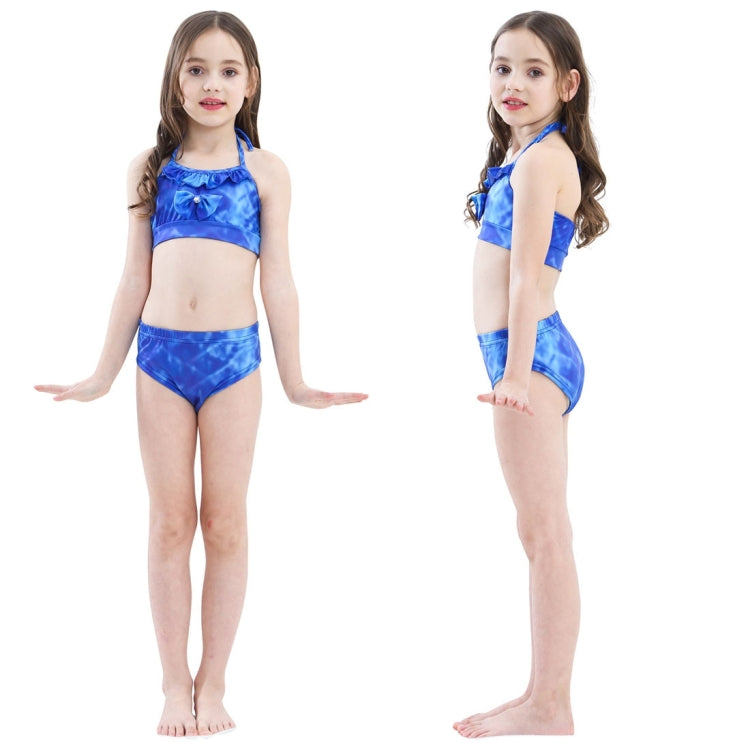 3 PCS / Sets Children Swimming Mermaid Tails Bikini Cosplay Mermaid Swimwear, Size: 150