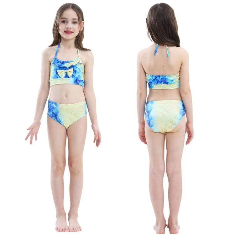 3 PCS / Sets Children Swimming Mermaid Tails Bikini Cosplay Mermaid Swimwear, Size: 150