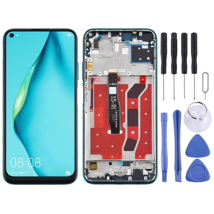 LCD Screen and Digitizer Full Assembly with Frame for Huawei P40 Lite