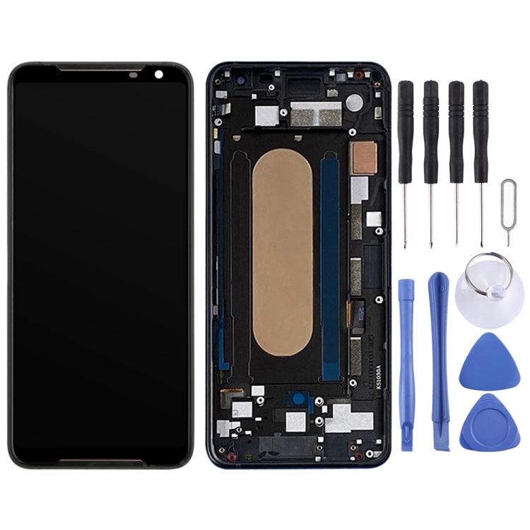 LCD Screen and Digitizer Full Assembly with Frame for Asus ROG Phone II ZS660KL