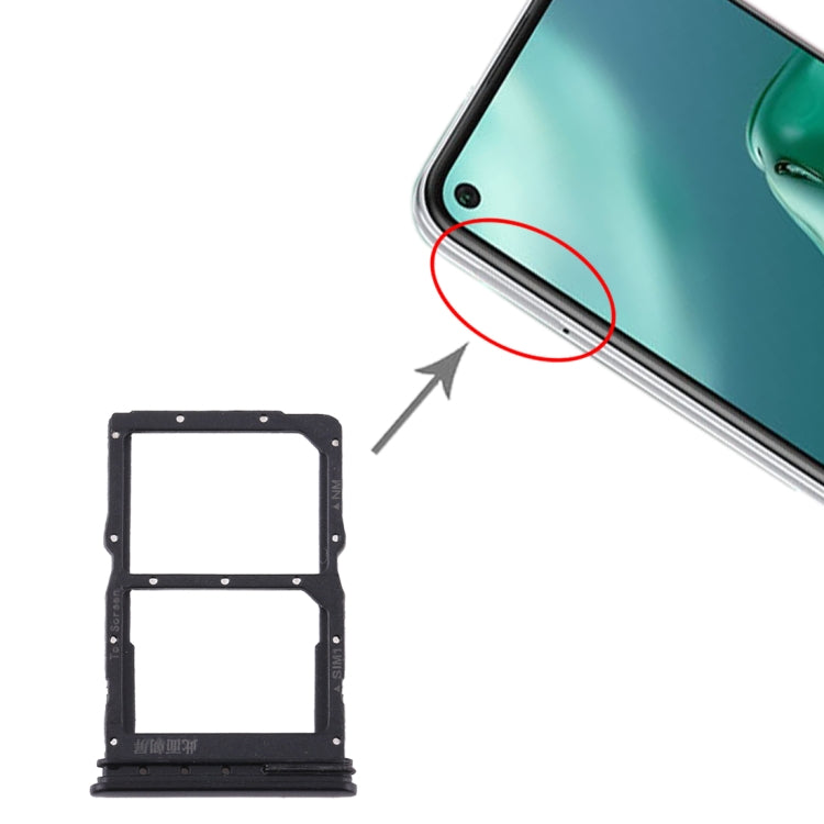 SIM Card Tray + NM Card Tray for Huawei P40 Lite 5G