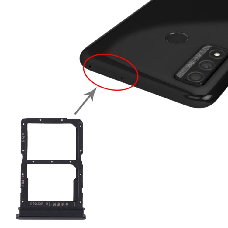 SIM Card Tray + NM Card Tray for Huawei P Smart 2020