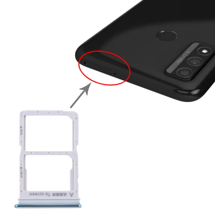 SIM Card Tray + NM Card Tray for Huawei P Smart 2020