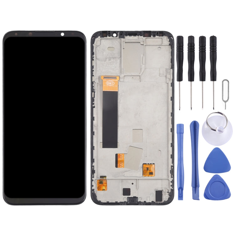 TFT Material LCD Screen and Digitizer Full Assembly With Frame (Not Supporting Fingerprint Identification) for Meizu 16X