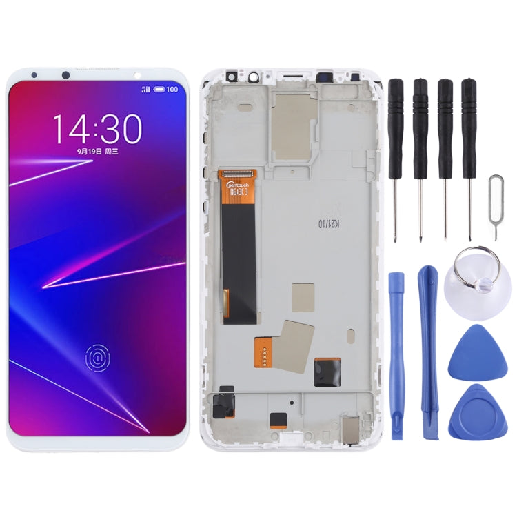 TFT Material LCD Screen and Digitizer Full Assembly With Frame (Not Supporting Fingerprint Identification) for Meizu 16X