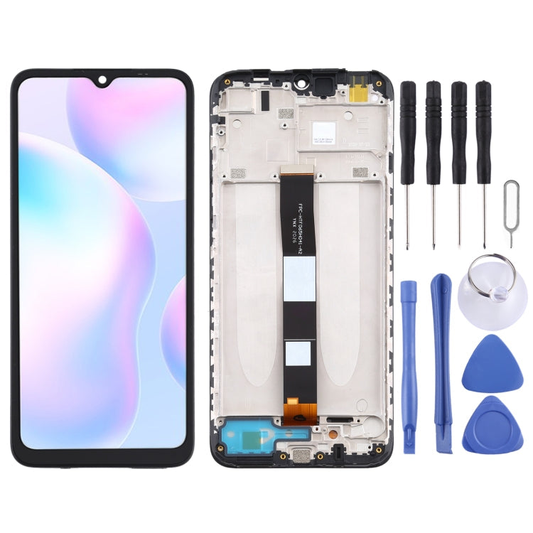 LCD Screen and Digitizer Full Assembly With Frame for Xiaomi Redmi 9A / Redmi 9C / Redmi 9C NFC / Redmi 9AT / Redmi 9i / Redmi 9 Activ / Poco C31 / Redmi 10A