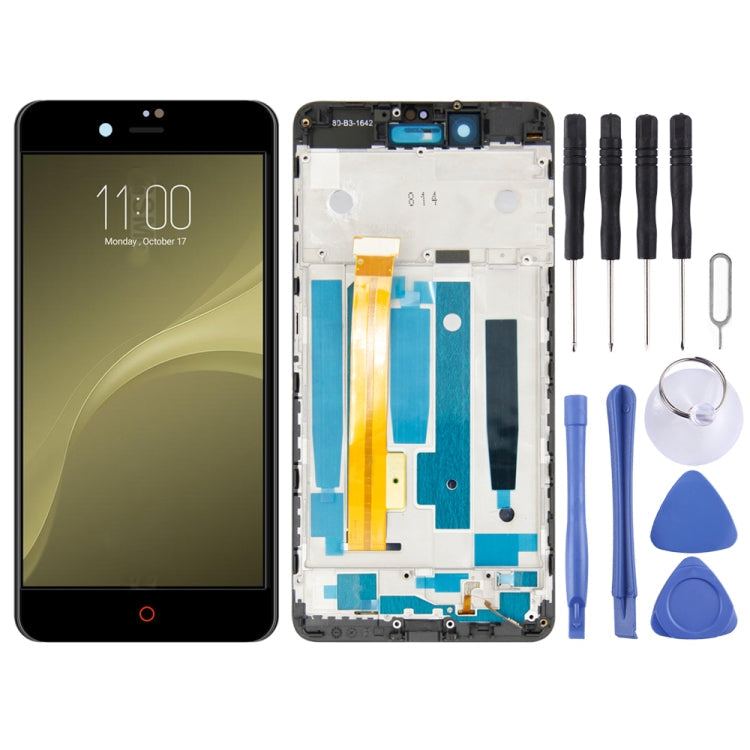 LCD Screen and Digitizer Full Assembly With Frame for ZTE Nubia Z11 Mini S NX549J