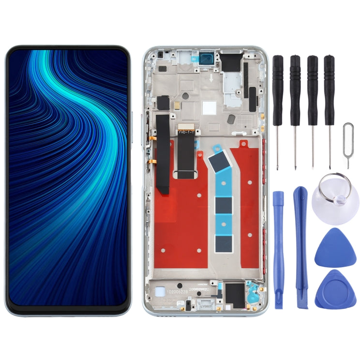 LCD Screen and Digitizer Full Assembly With Frame for Huawei Honor X10 5G