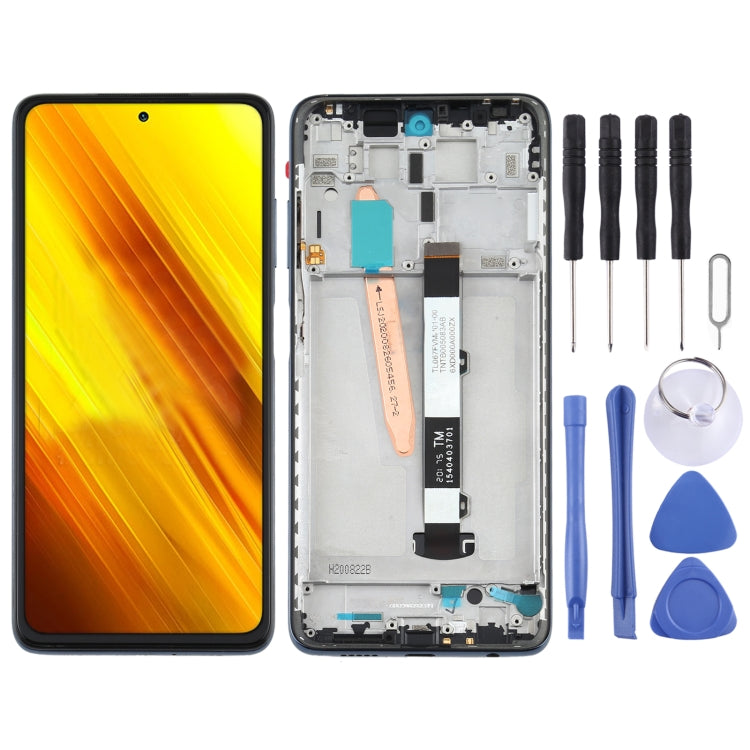 Original LCD Screen and Digitizer Full Assembly With Frame for Xiaomi Poco X3 NFC / Poco X3