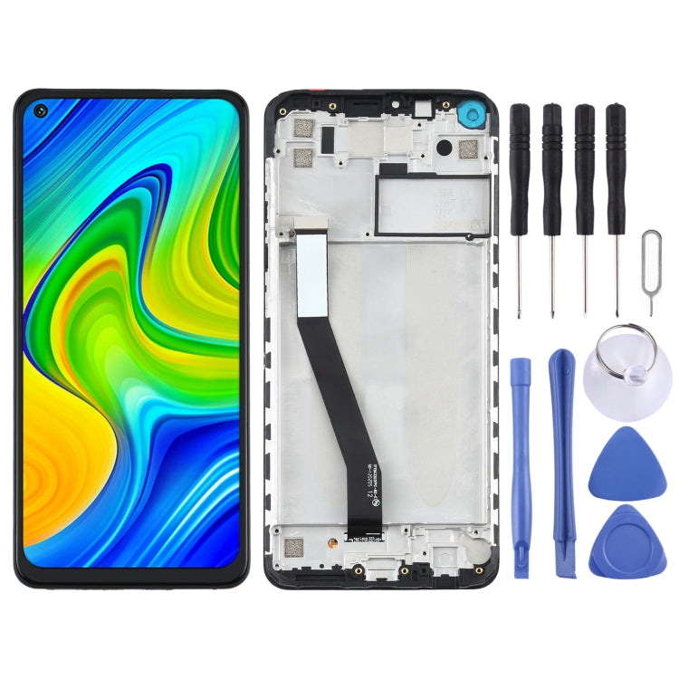 LCD Screen and Digitizer Full Assembly With Frame for Xiaomi Redmi Note 9 /Redmi 10X 4G