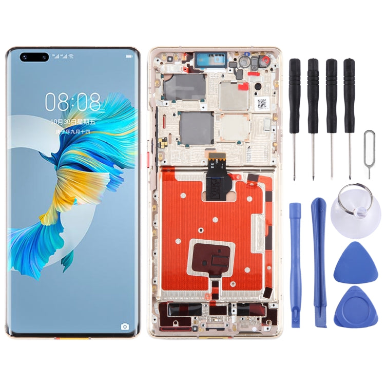 Original LCD Screen and Digitizer Full Assembly with Frame for Huawei Mate 40 Pro