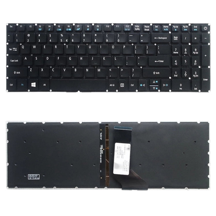 US Version Keyboard with Keyboard Backlight for Acer Aspire E5-532 E5-522 E5-573 E5-574 E5-722 E5-752 E5-772 E5-773 E5-575 V5-591G V3-574G F5-573G E15 E5-582P My Store