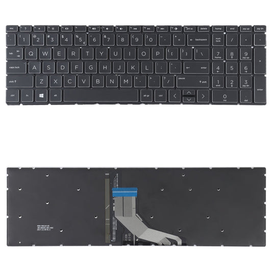 US Version Keyboard with Keyboard Backlight for HP 15-DA 15-DA0002DX 15-DA0008CA 15-DB 15-DB0003CA TPN-C135 TPN-C136