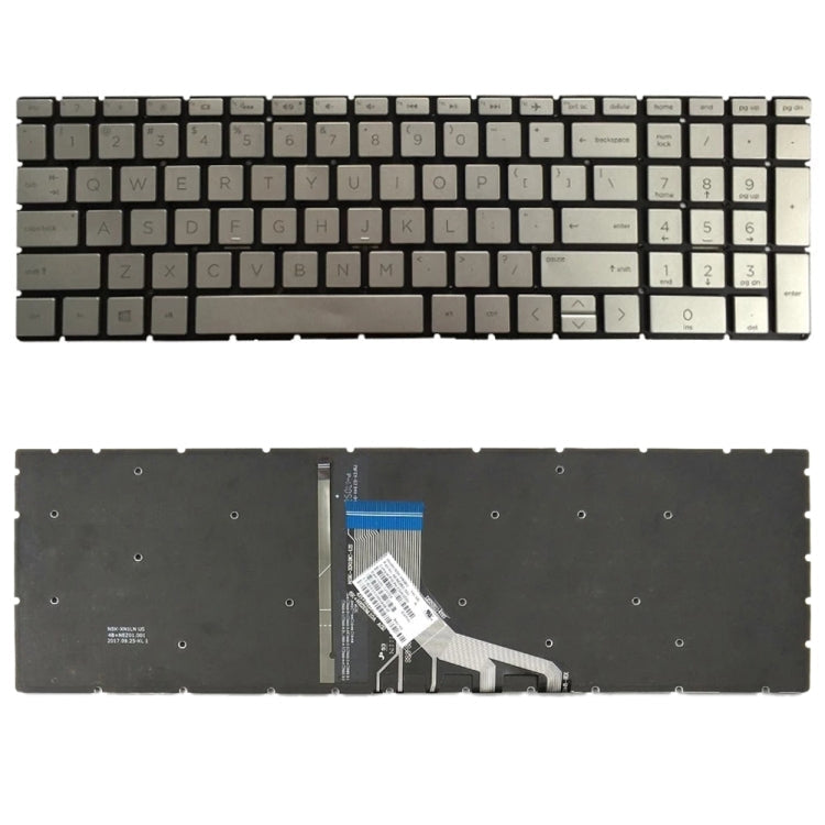 US Version Keyboard with Keyboard Backlight for HP 15-DA 15-DA0002DX 15-DA0008CA 15-DB 15-DB0003CA TPN-C135 TPN-C136 My Store