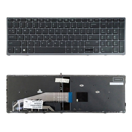 US Version Keyboard with Backlight for HP Zbook 15 17 G3 848311-001