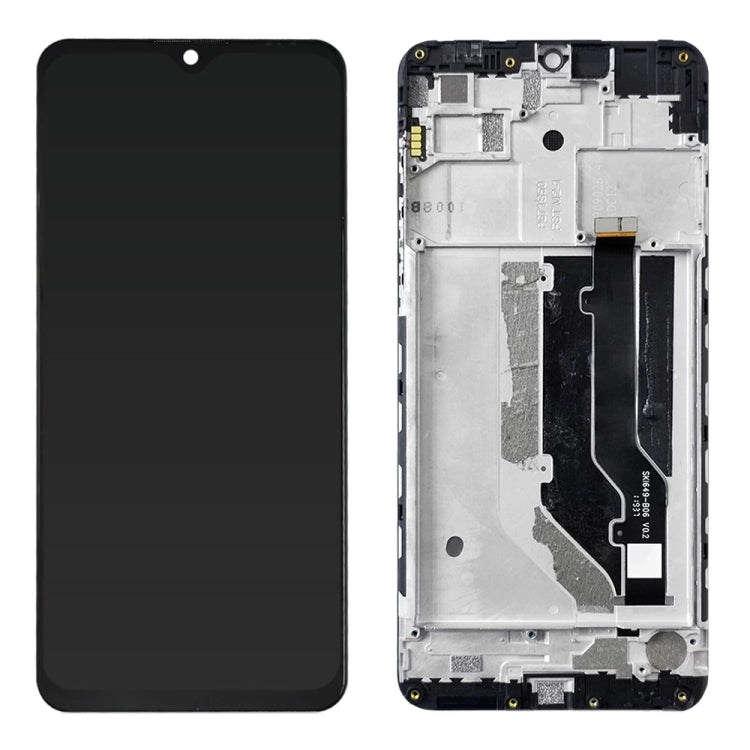 LCD Screen and Digitizer Full Assembly with Frame For ZTE 20 Smart V2050