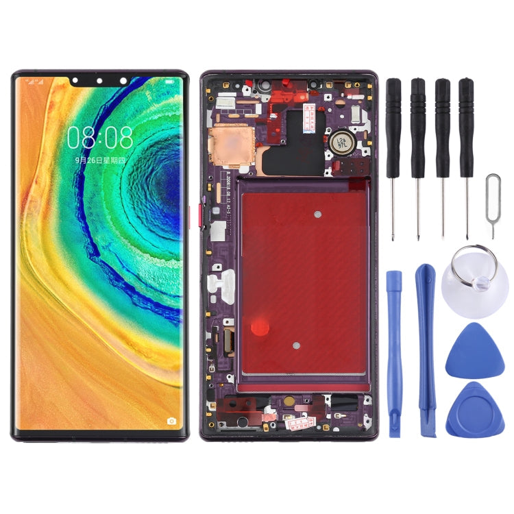 LCD Screen and Digitizer Full Assembly with Frame for Huawei Mate 30 Pro