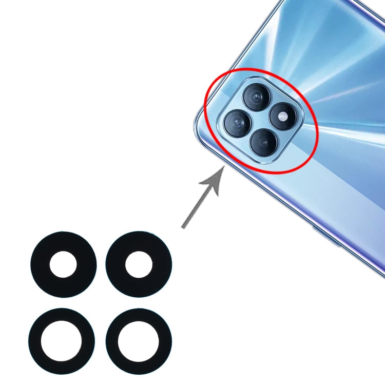 For OPPO Reno4 SE/A93 4G/OPPO Reno4 F/Reno4 Lite/F17 Pro PEAT00 PEAM00 10pcs Back Camera Lens My Store