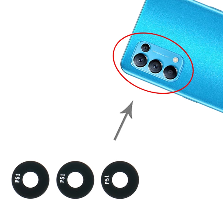 For OPPO Reno5 PEGM00 PEGT00 10pcs Back Camera Lens My Store