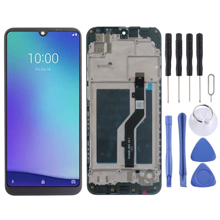 LCD Screen and Digitizer Full Assembly with Frame for ZTE Blade A5 2020 My Store