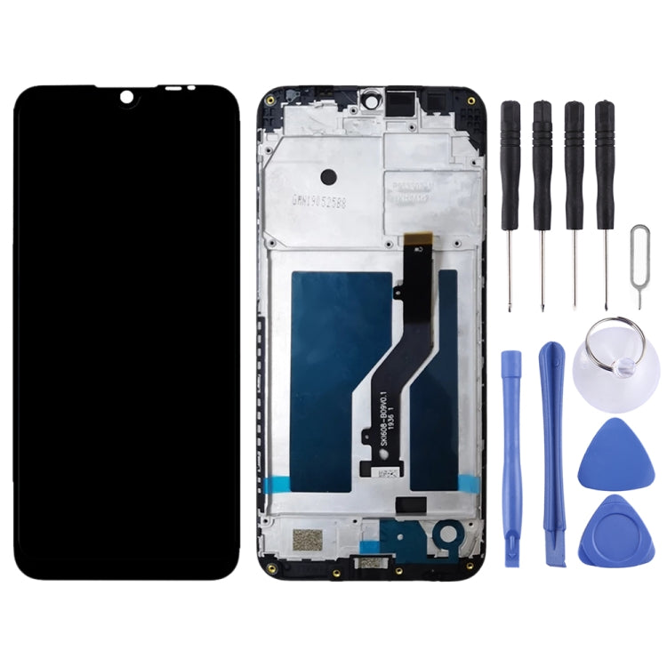 LCD Screen and Digitizer Full Assembly with Frame for ZTE Blade A7 2019 2019RU