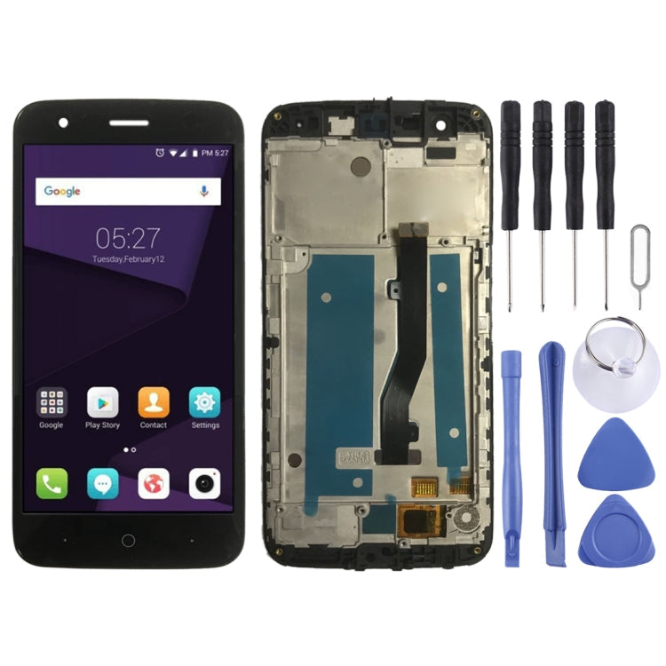 LCD Screen and Digitizer Full Assembly with Frame for ZTE Blade V8 Lite My Store