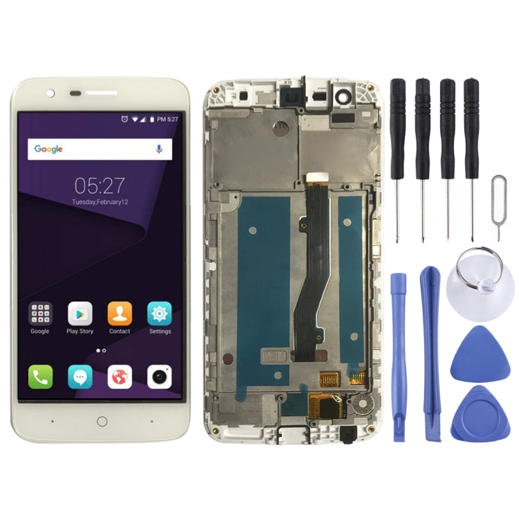 LCD Screen and Digitizer Full Assembly with Frame for ZTE Blade V8 Lite