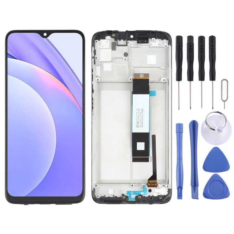 LCD Screen and Digitizer Full Assembly with Frame for Xiaomi Redmi Note 9 4G / Poco M3 / Redmi 9 Power M2010J19SC M2010J19CG