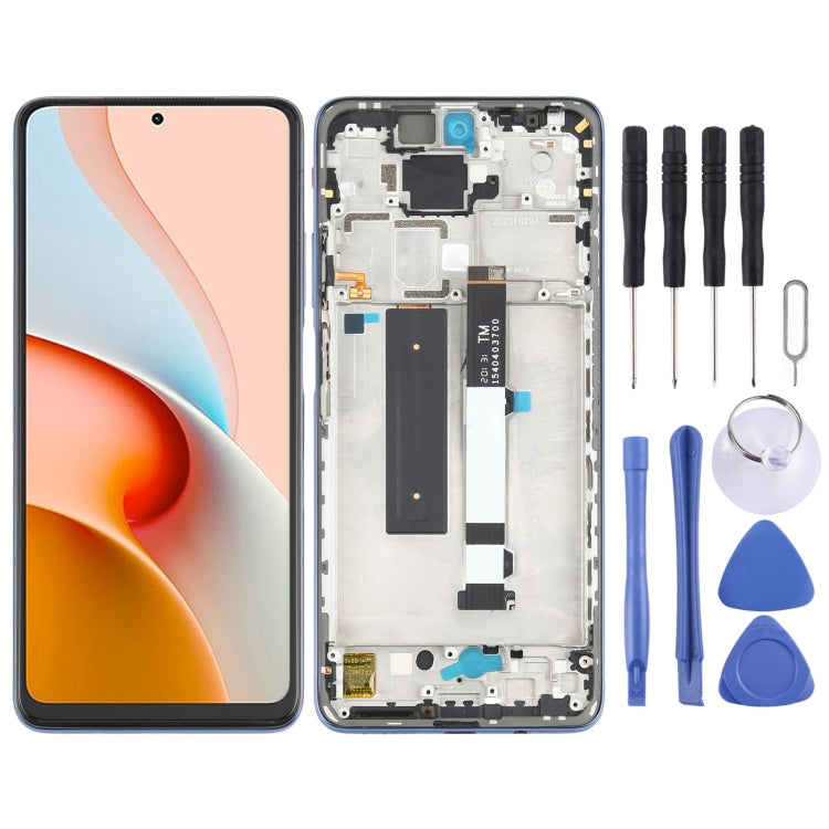 Original LCD Screen and Digitizer Full Assembly with Frame for Xiaomi Redmi Note 9 Pro 5G / Mi 10T Lite 5G M2007J17C M2007J17G