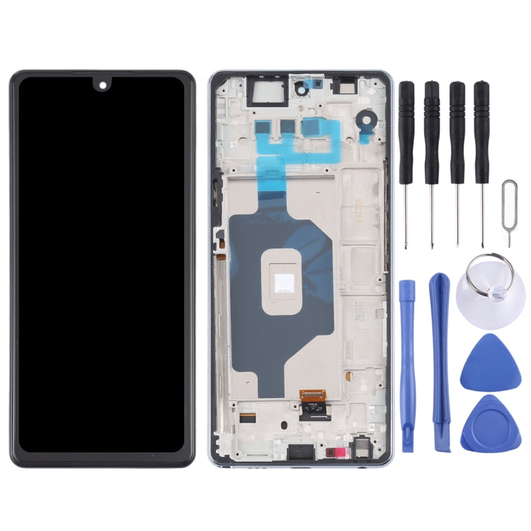 LCD Screen and Digitizer Full Assembly with Frame for LG Stylo 6 / K71 LMQ730TM LM-Q730TM LMQ730HA LM-Q730HA