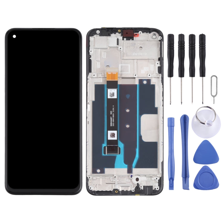 Original LCD Screen and Digitizer Full Assembly With Frame for OPPO Realme V13 5G