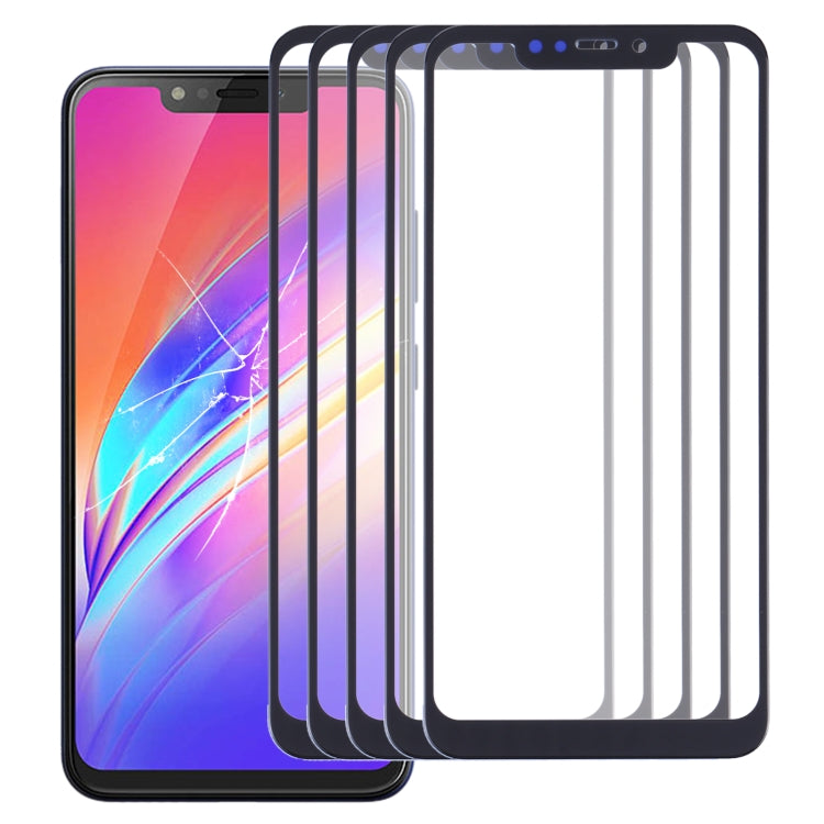 For Infinix Hot 6X X623, X623B 5pcs Front Screen Outer Glass Lens