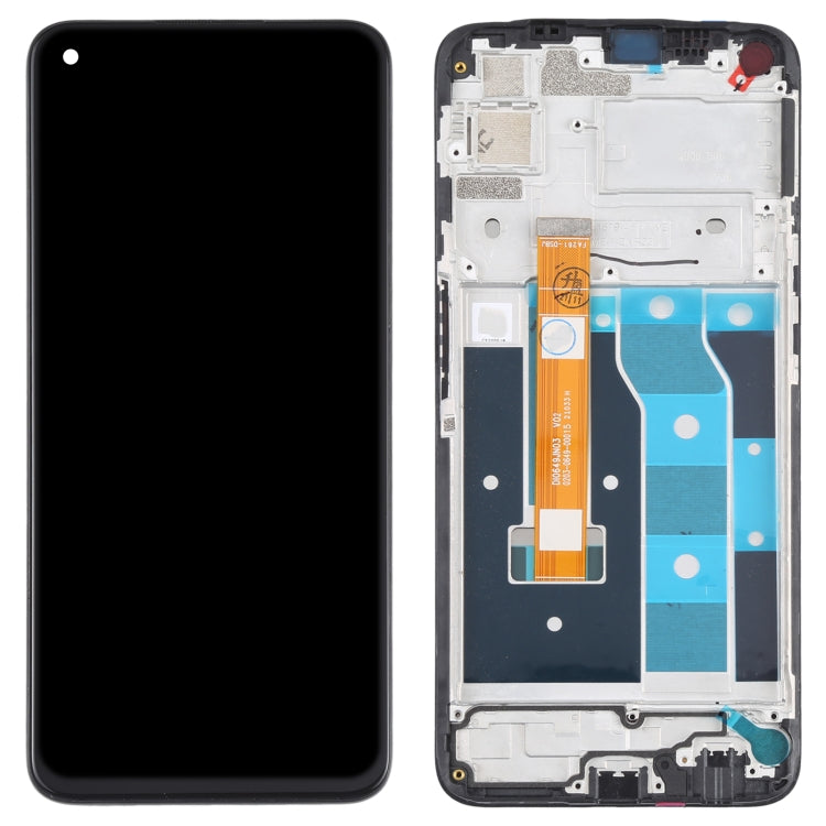 LCD Screen and Digitizer Full Assembly with Frame for OPPO Realme 6i (India) / Realme 6s / Realme Narzo RMX2002