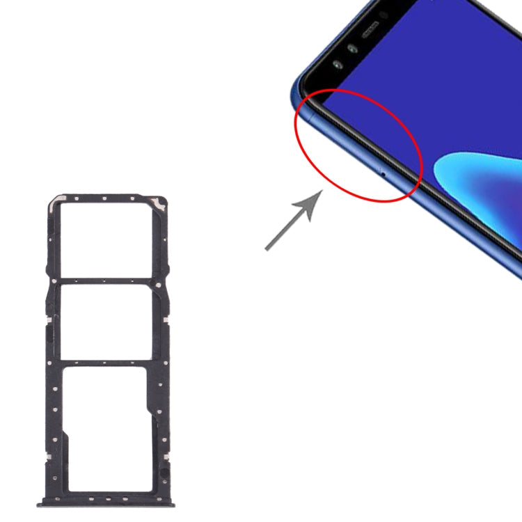 SIM Card Tray + SIM Card Tray + Micro SD Card Tray for Huawei Y9 (2018) My Store