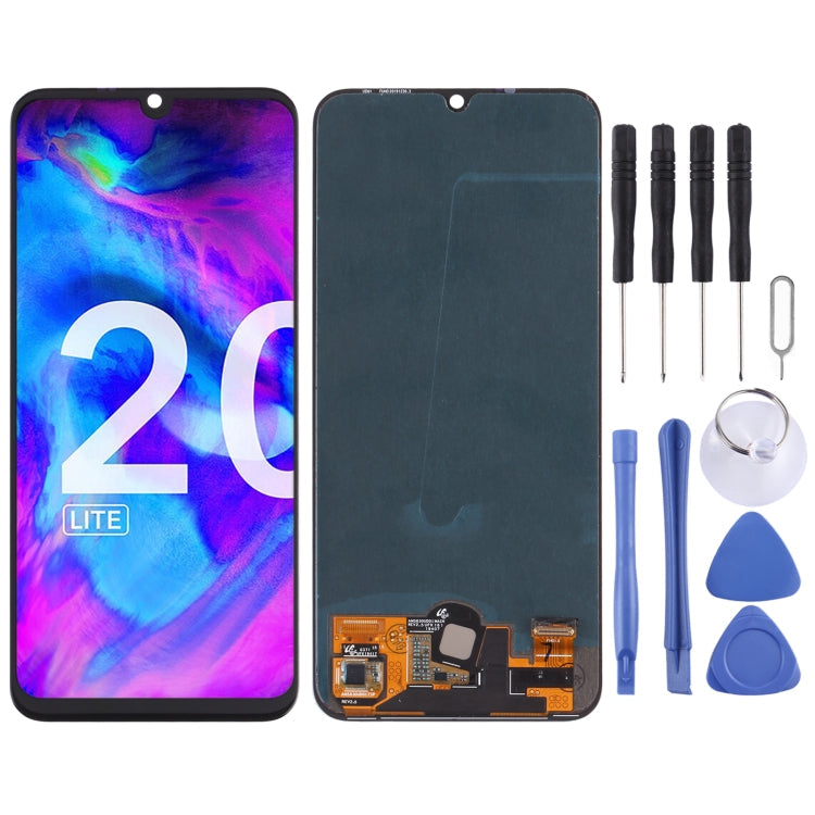 OLED Material LCD Screen and Digitizer Full Assembly for Huawei Y8p / P Smart S