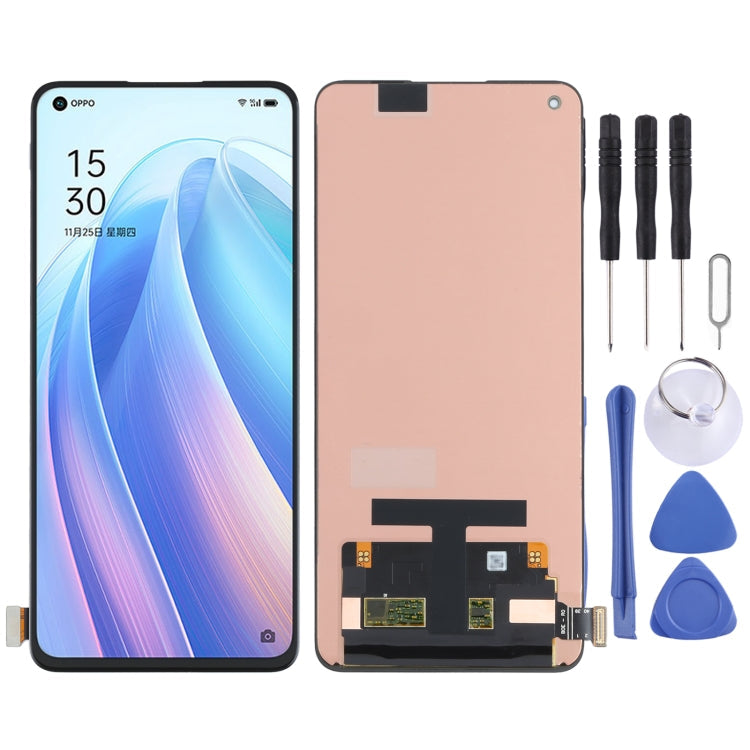 AMOLED Material Original LCD Screen and Digitizer Full Assembly for OPPO Reno7 Pro 5G CPH2293