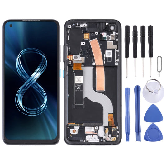 AMOLED Material LCD Screen and Digitizer Full Assembly with Frame for Asus Zenfone 8 ZS590KS My Store