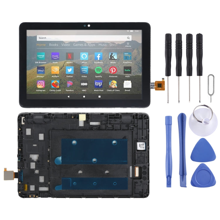 OEM LCD Screen For Amazon Kindle Fire HD 8 Plus/HD 8 2020/Kids 10th gen Digitizer Full Assembly with Frame