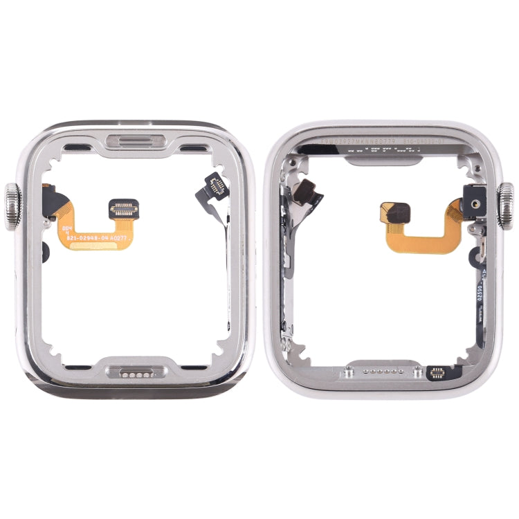 For Apple Watch Series 6 44mm Stainless Steel Middle Frame Bezel Plate with Loudspeaker / Power / Rotating Shaft Flex Cable My Store