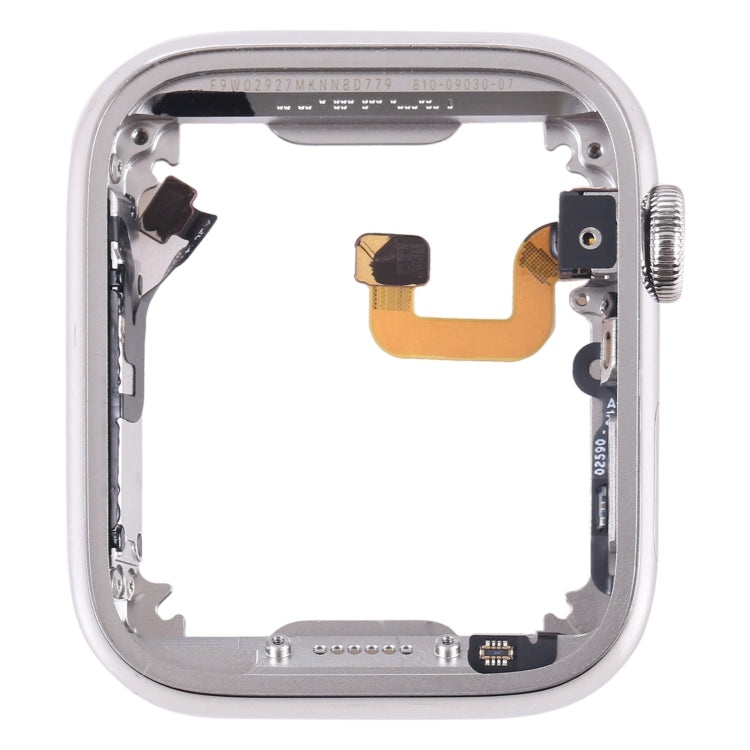 For Apple Watch Series 6 44mm Stainless Steel Middle Frame Bezel Plate with Loudspeaker / Power / Rotating Shaft Flex Cable