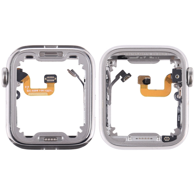 For Apple Watch Series 6 40mm Stainless Steel Middle Frame Bezel Plate with Loudspeaker / Power / Rotating Shaft Flex Cable