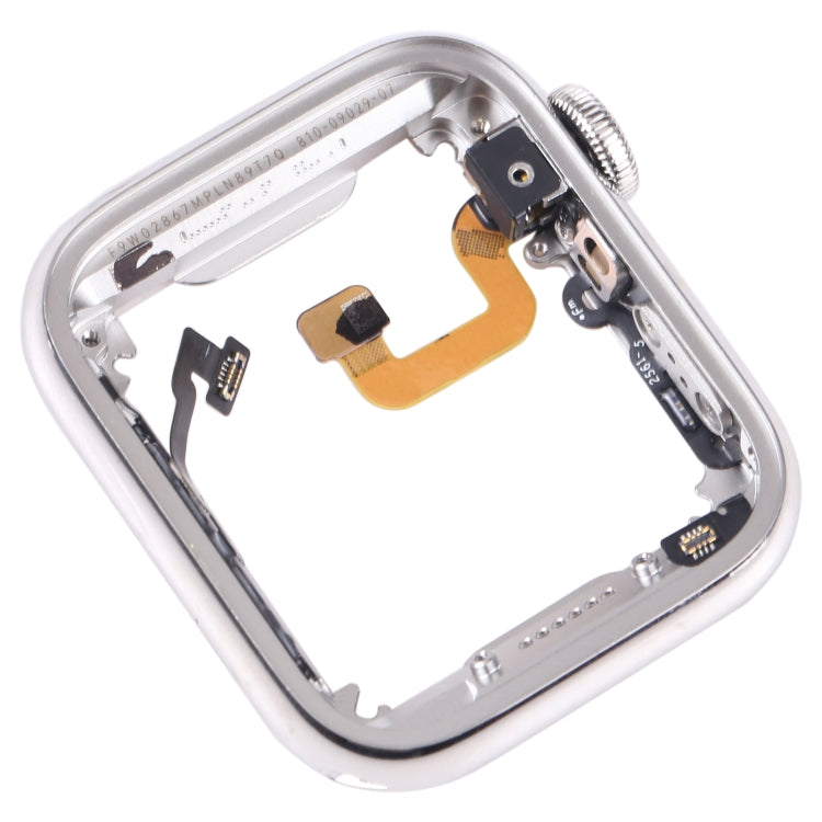 For Apple Watch Series 6 40mm Stainless Steel Middle Frame Bezel Plate with Loudspeaker / Power / Rotating Shaft Flex Cable