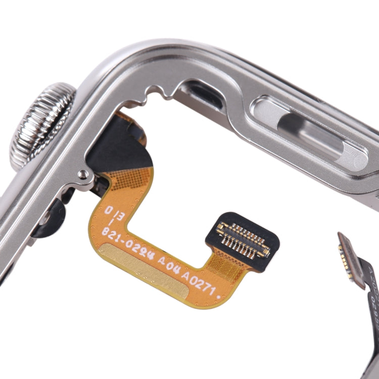 For Apple Watch Series 6 40mm Stainless Steel Middle Frame Bezel Plate with Loudspeaker / Power / Rotating Shaft Flex Cable