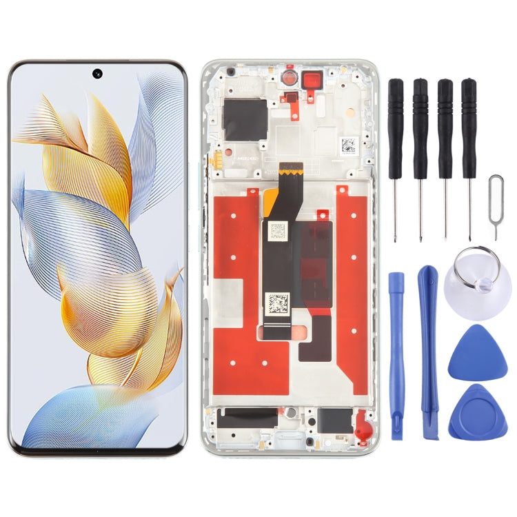 For Honor 90 Original LCD Screen Digitizer Full Assembly with Frame